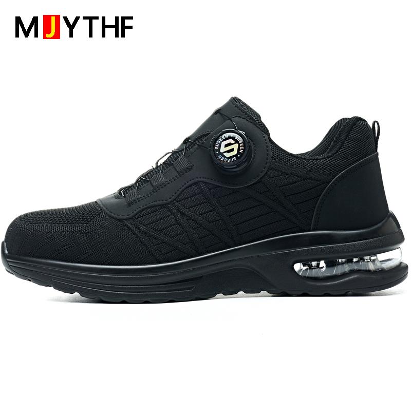 

Fashion Security Shoes Anti smashing anti puncture Work Shoes Safety Steel toe shoes Men breathable comfort Protection Shoes 38