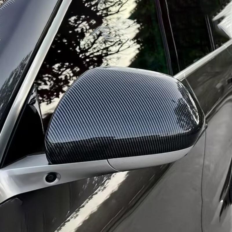 Ideal L7 L8 L9 Carbon Fiber Pattern Rearview Mirror Gloss Black Protective Cover