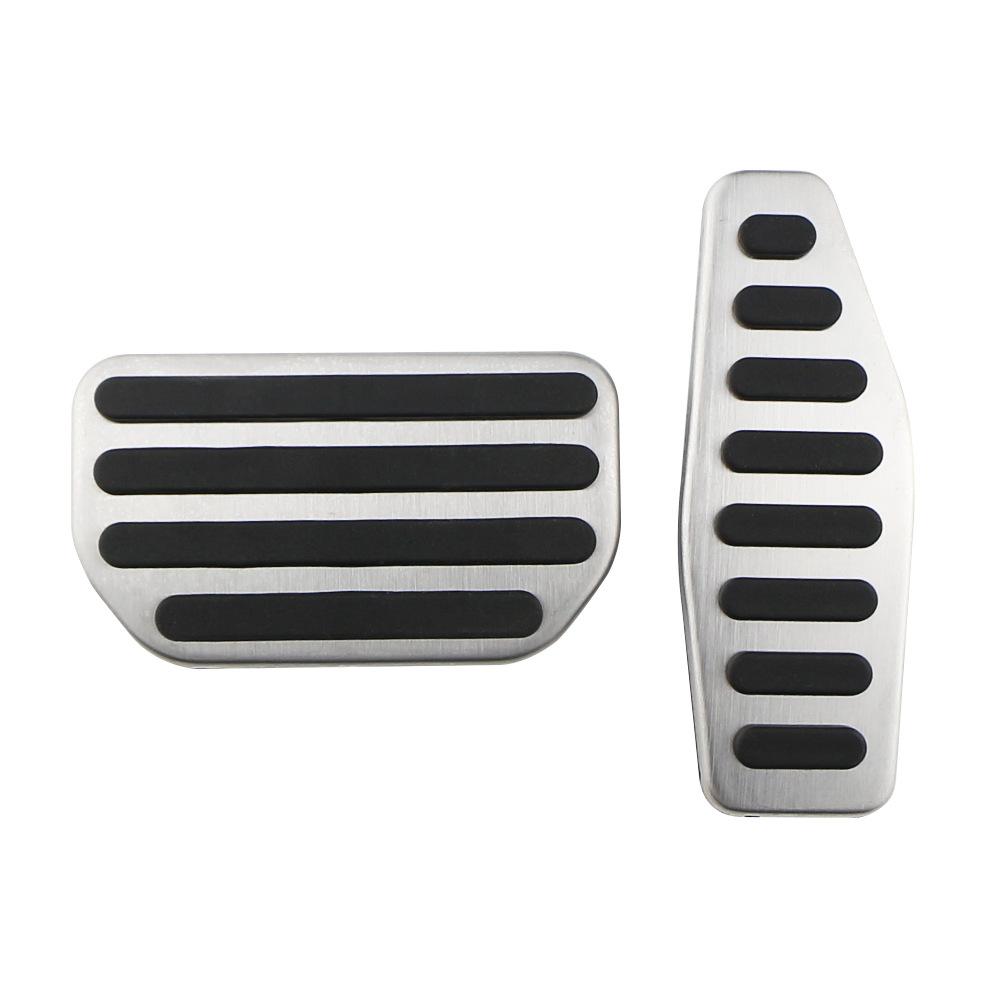 For Suzuki LM 19 Jimny accelerator pedal, stainless steel metal accelerator and brake pedal AT 2PCS