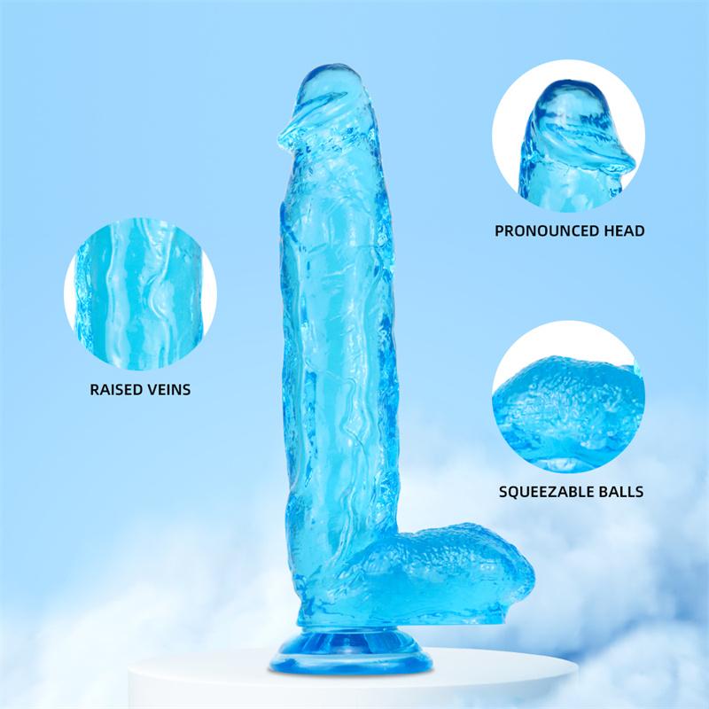 Super Large Color Transparent Simulation Fake Penis Penis Female Adult Erotic Sex Products