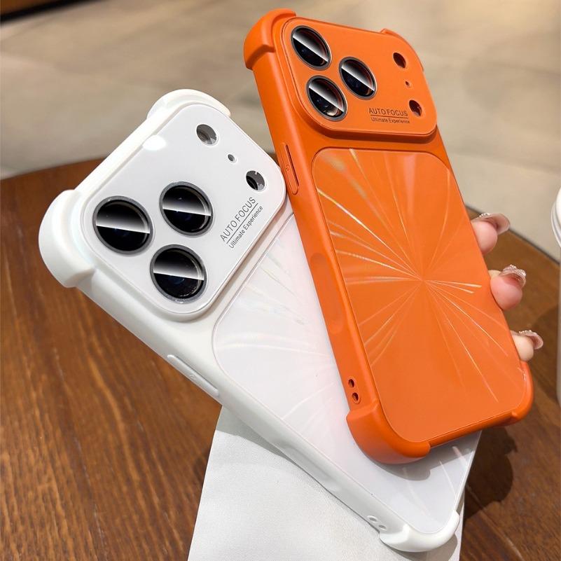 New 6D Colorful Laser Aurora Hard PC Case For For Iphone 17 16 1 14 13 Pro Max Air Soft Bumper Shockproof Glass Camera Cover