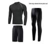 Men's High Elasticity Quick-Dry 5-Piece Fitness Set: Tights, Pants, Running & Training Gear