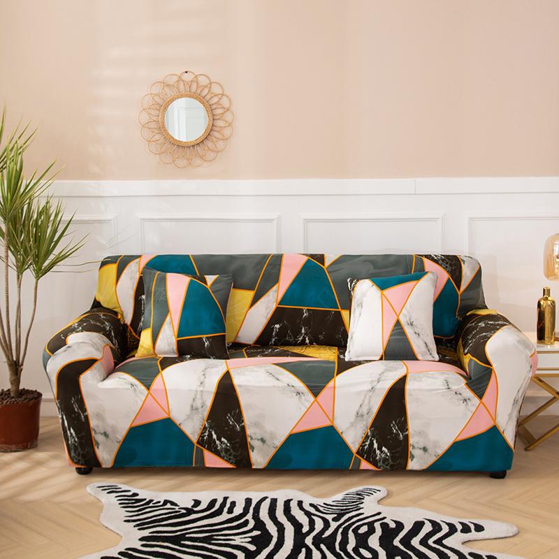 Geometric Printed Sofa Slipcoversastic Sofa Covers For Living Room Non-Slip Couch Cover Funda Sofa S/M/L/Xl 1Pc