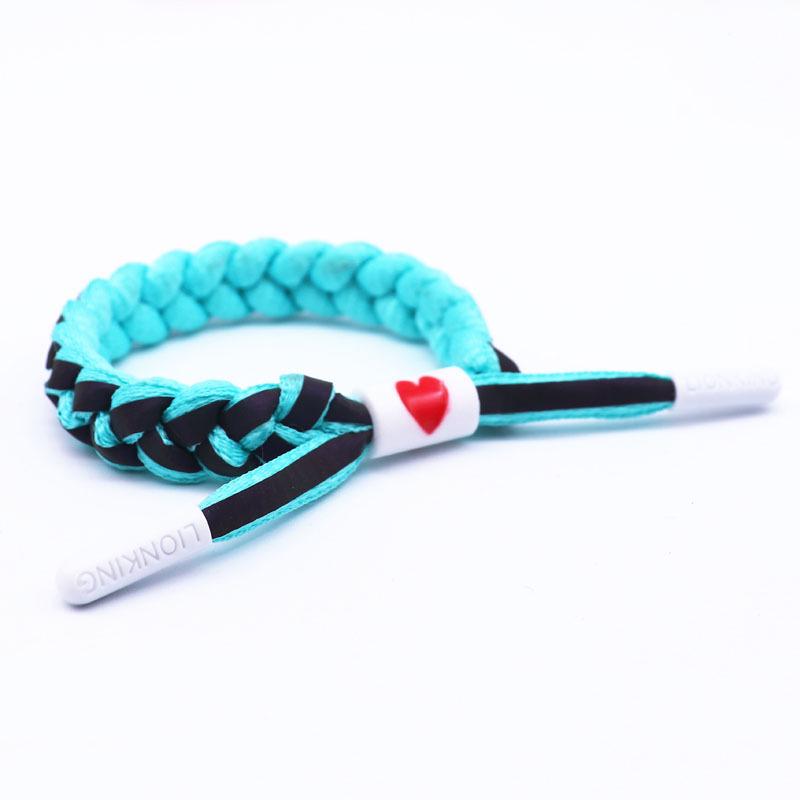 Bracelet Shoelace Woven Holographic Reflective Couple Bracelet Men's and Women's Bracelet