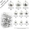 1box 4/6/8cm Christmas Decoration Shatterproof Plastic Christmas Ball Xmas Tree Hanging ornaments for Home Party Holiday Navidad