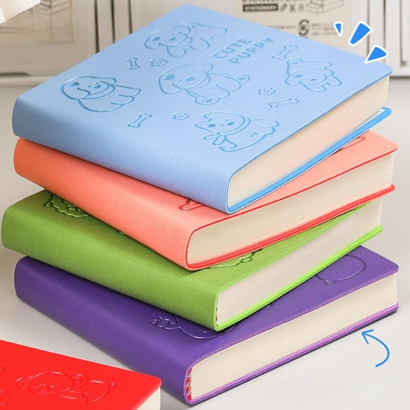 Square Notebook Small Book Cartoon Square Square Book Portable Mini Pocket Book Stamped Book Girl Heart Diary
