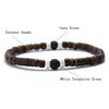 Natural Coconut Wood Bracelet Men Women Handmade Howlite Braslet Leisure Accessories Rosary Beads Braclet Tibetan Brazalete