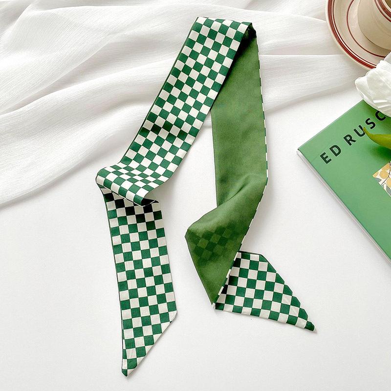 Long silk scarf, high-end new versatile hair tie streamer, atmosphere ribbon, spring and summer decorative scarf, tied bag streamer