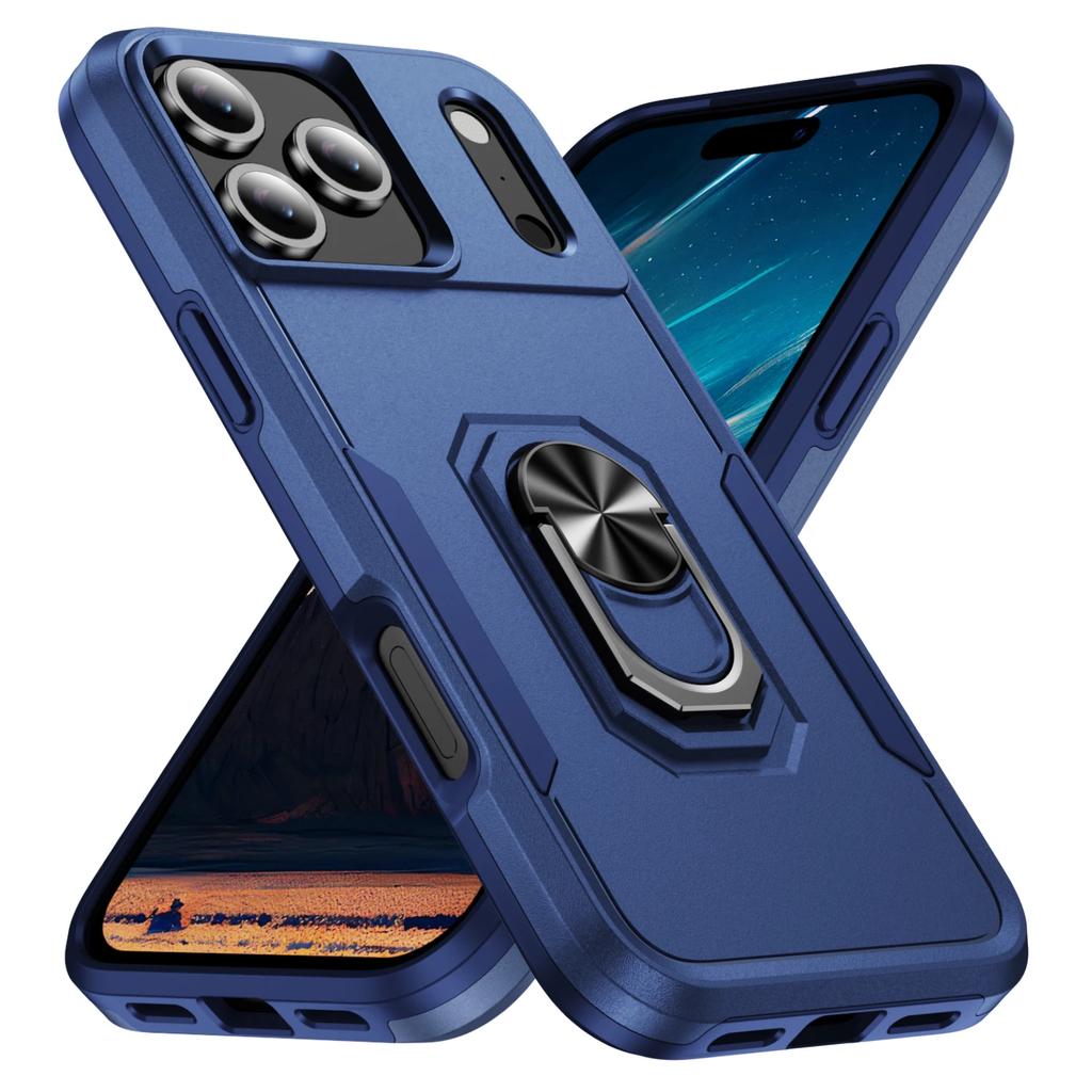 New Metal Stand Military Grade Case For For Iphone 17 Pro Max Armor Cover For For Iphone 17 Air 16 15 14 13 12 11 Pro Max Plus 16e Coque