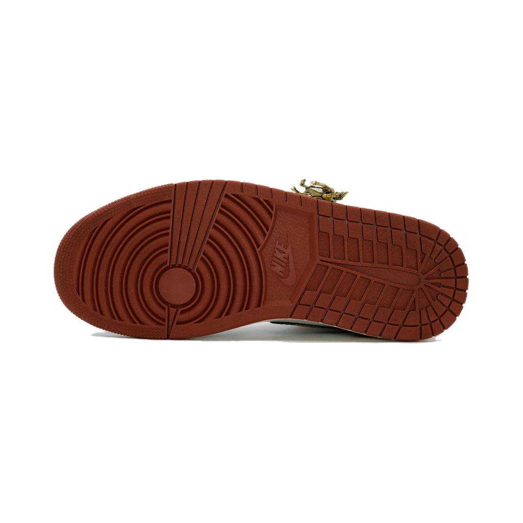 Jordan Air Jordan 1 CNY Horse Year Blessing Abrasion Resistant Abrasion Resistant Mid Top Vintage Basketball Shoes DQ8426-105(Team1785-)