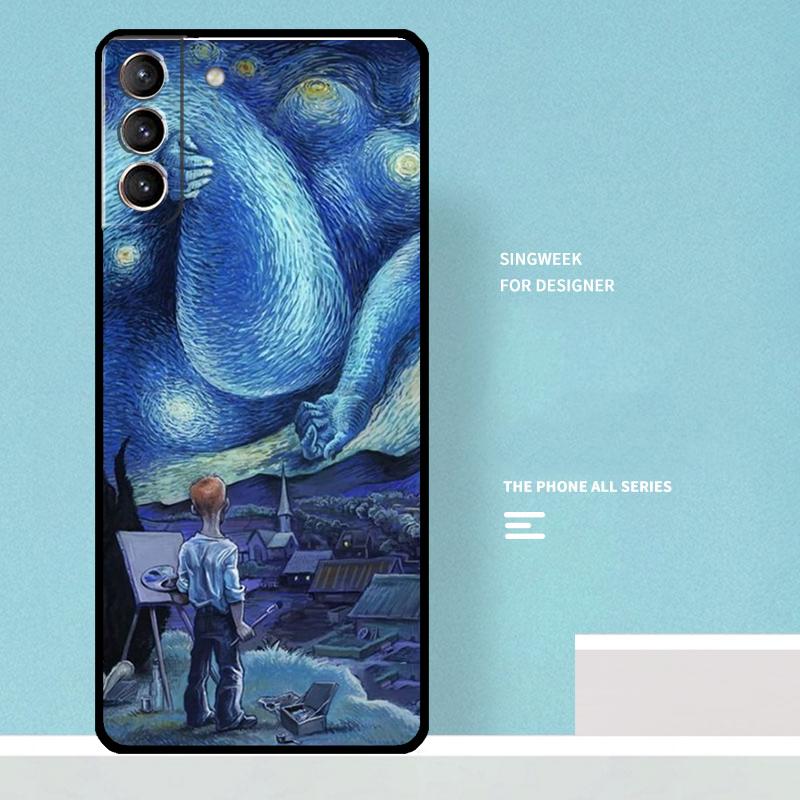 Van Gogh Starry Night Case For Samsung Galaxy S25 Ultra S20 S21 S22 S23 S24 Ultra S9 S10 Plus S25 FE Phone Cover