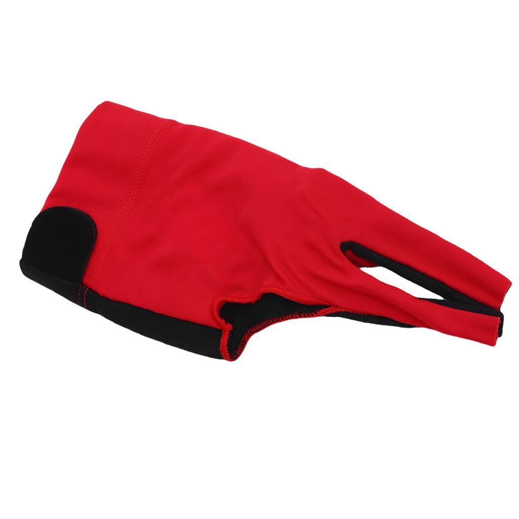 3 Finger Billiard Pool Glove Professional Breathable Anti Slip Right Hand Cue Sport Glove for Men Women Red