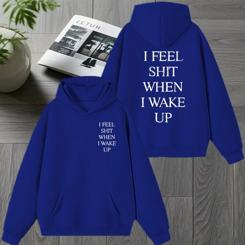 Yungblud I Feel Shit When I Wake Up Tour  Double Sided printed Sweatshirt Men women Fleece Hoodie Unisex Casual pullovers