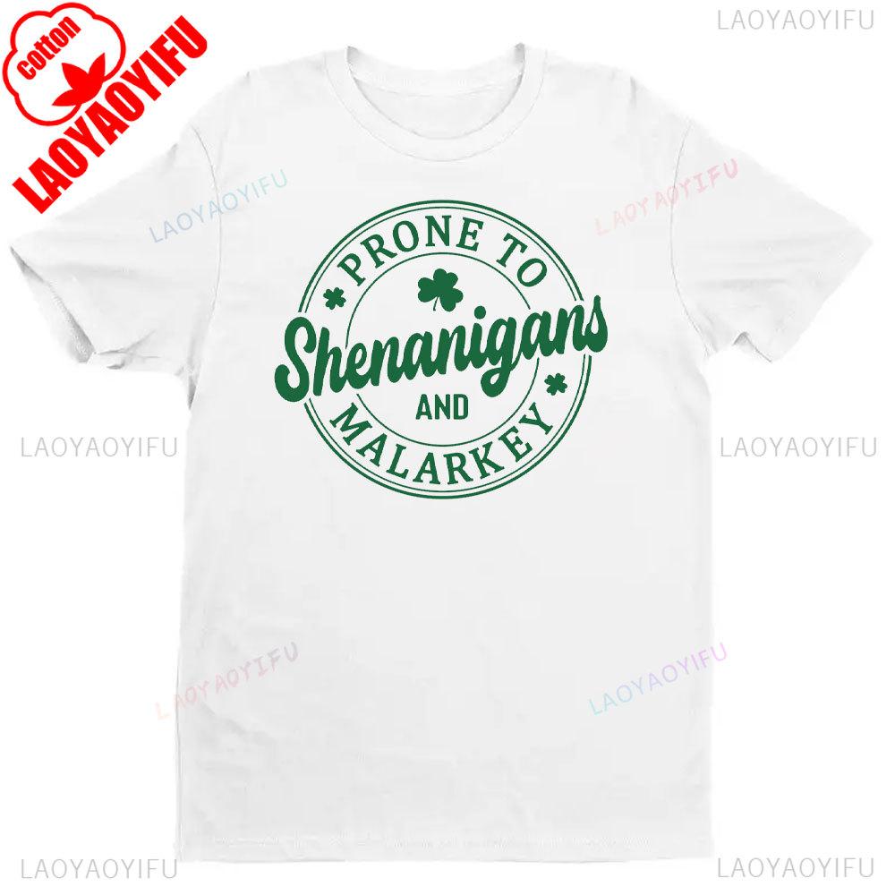 Womens St Patricks Day Shirts Let The Shenanigans Begin Shirt Lucky T Shirt graphic t shirts