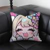 Cute Game Figure Kangel Pillow Case Square Bedroom Sofa Leisure Comfort Cushion Car Living Room Home Decoration