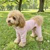 Warmer elastischer Haustier-Overall Winddichte Hundefleece-Pyjamahose Haustier-Vierbeiner-Hose Kleine mittlere Hunde