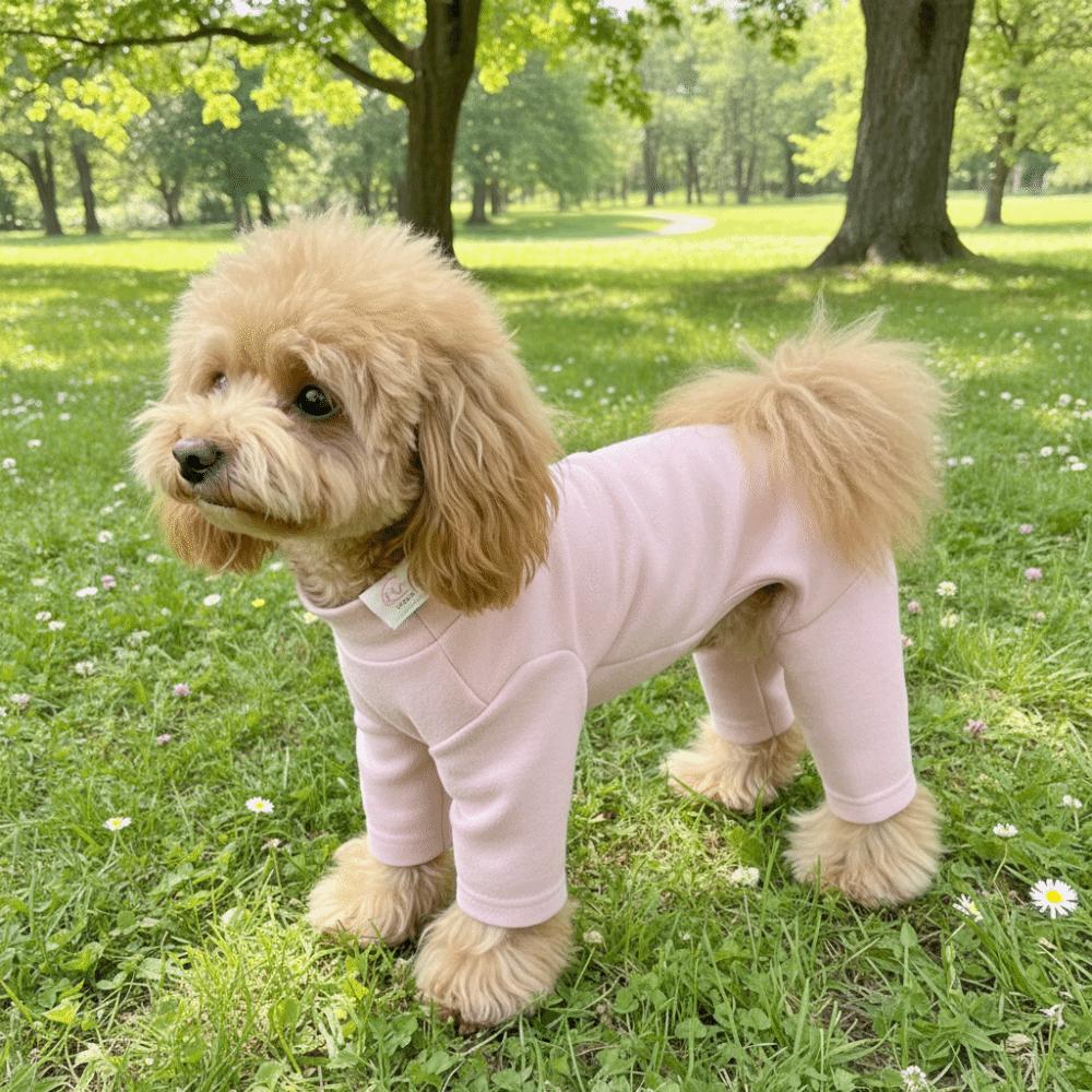 Warmer elastischer Haustier-Overall Winddichte Hundefleece-Pyjamahose Haustier-Vierbeiner-Hose Kleine mittlere Hunde