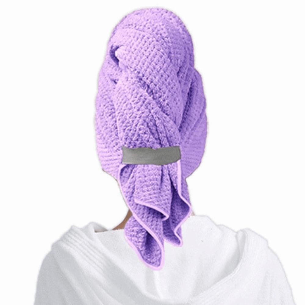 Soft Extra Large Wrap Turban with Elastic Band Quickly Dry Hair Hat Hair Drying