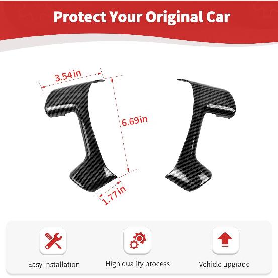 for Silverado Steering Wheel Panel Trim Sticker for 2007-2013 Tahoe/Suburban/Avalanche/Silverado/Yukon/Sierra/Escalade for 2012-2017 Captiva Black