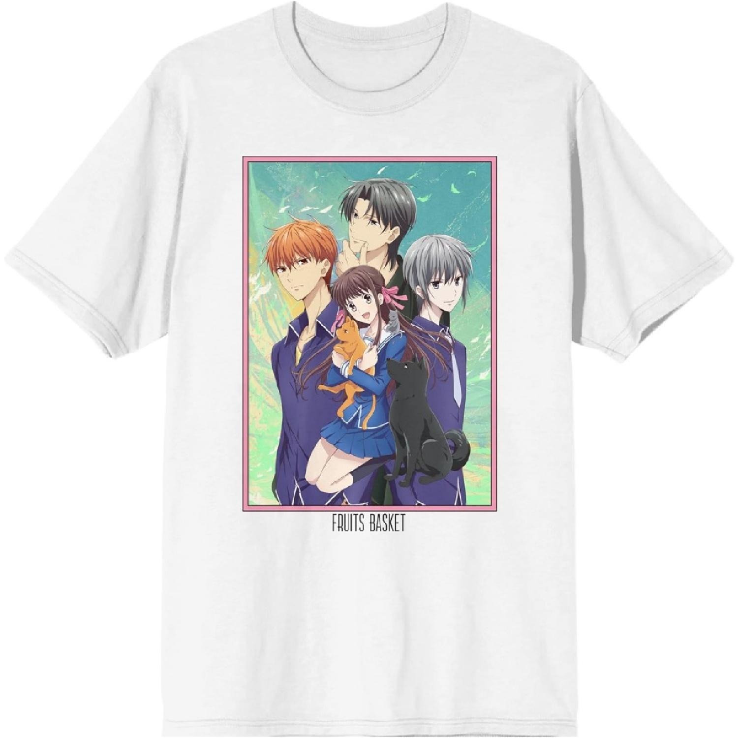 Fruits Basket Main Characters Poster Art Unisex White T-shirt S