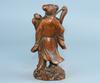 Chinese Antique Boxwood Wood Carving Exquisite Figure Statues Home  Decor Art