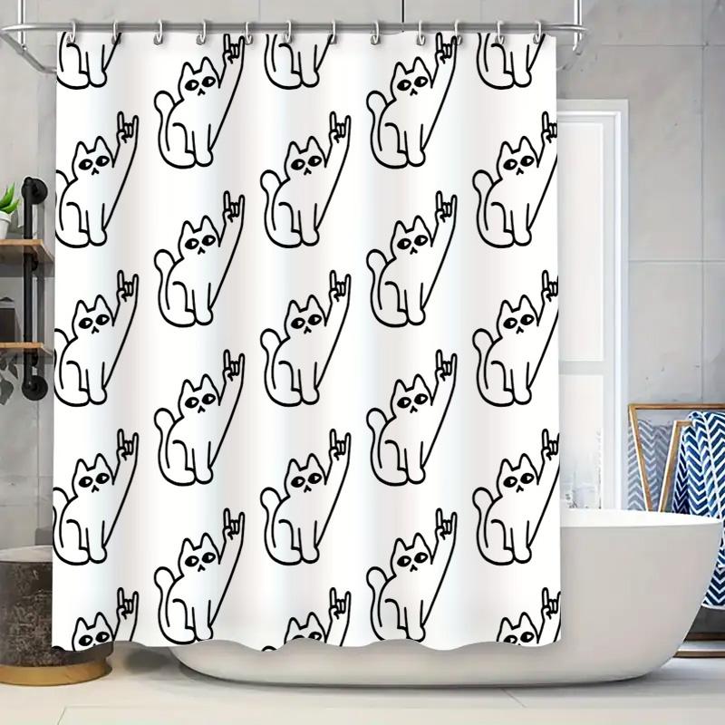 

Boho Shower Curtain Abstract Line Art Modern Minimalist Bathroom Decor Nature Pattern Waterproof Fabric Shower Liner W60H190(CM)-1 Pcs