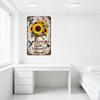 Vintage 'Enjoy the Little Things' Metal Tin Sign with Sunflowers, Lavender, Hummingbirds - Rustic Wall Decor for Bar Pub Home Ca