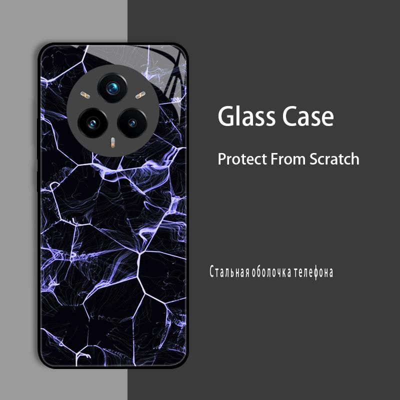For Realme 14 Pro Plus Case Cover Tempered Glass Case Hard Coque Bumper For Realme 14X 13 Plus 12 Pro Plus GT7 Pro Protect Case