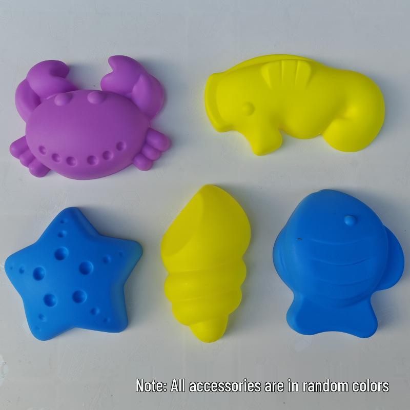 Handmade Colored Playdough Set for Kids with Molds and DIY Tools