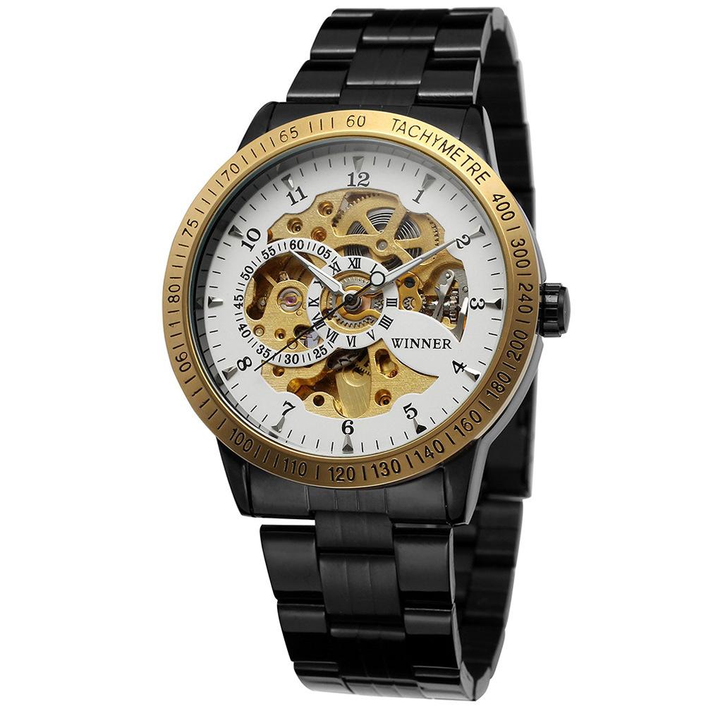 T-winner Ceas mecanic automat, casual, de modă pentru bărbați