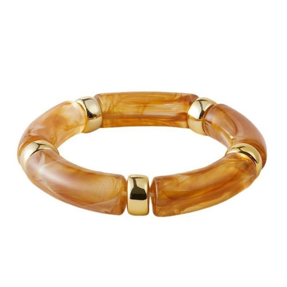 Bamboo Bohemia Style Bracelets Acrylic Women Bangle Fashion Beads Bracelets  Couple