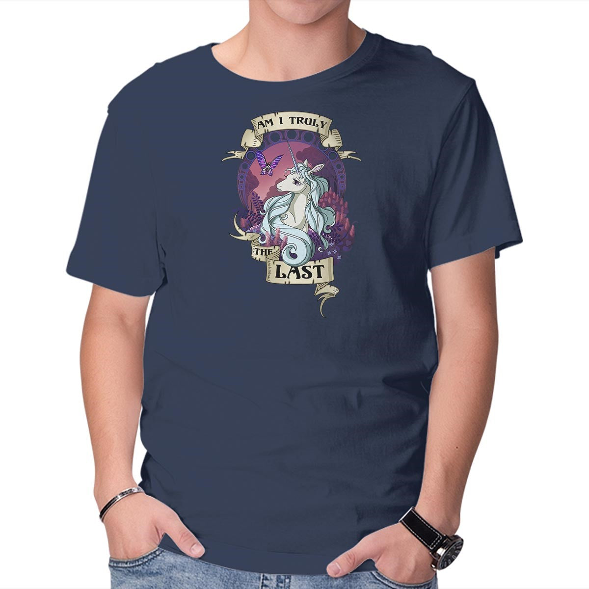 Unisex Crew Neck T-Shirt Truly The Last Graphic Short Sleeve Casual Tee XXXL