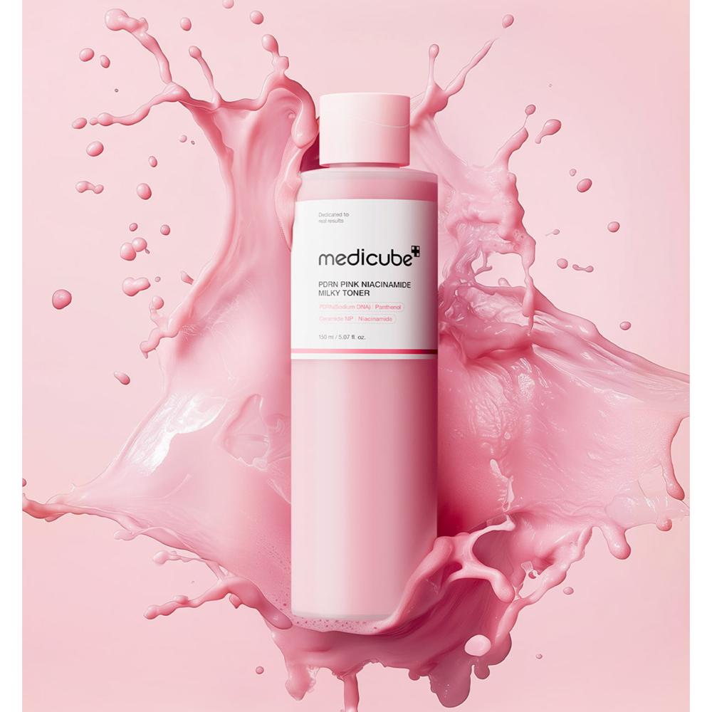 Medicube PDRN Niacinamide Milky Toner 150ml - Brightening Skin Barrier Care, Korean