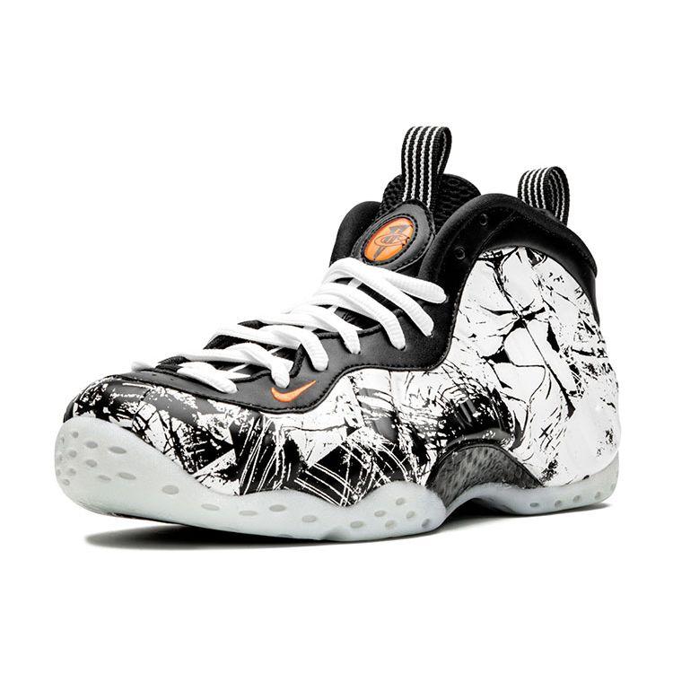 Nike Air Foamposite One Shattered Backboard Unisex Sneakers White Black Total-Orange 314996-013