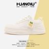 Global round head thick baseplate shoes women's shoes XHQ-GXC8315 autumn new versatile height increase casual little white shoes women