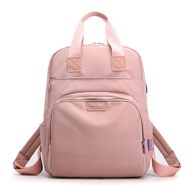 Backpack with USB Charging Port – 15.6-inch Laptop Bag for Women, Travel & Work – 8 Colors Available, Fits Suitcase Handle