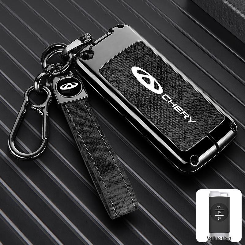 Zinc Alloy Key Shell Covers for Chery, Tiggo 8, 7 Plus - Full Coverage, 5x Anti-Drop Protection