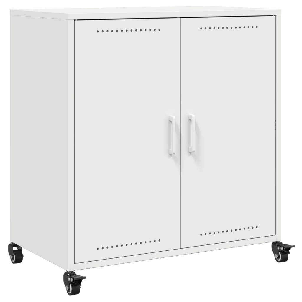 Sideboard White 68 x 39 x 72 cm Steel