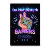 Neon Style Art Retro 80S Gaming Qoutes Posters On The Wall Gamer Gamepad Canvas Painting Boy Game Room Decoration