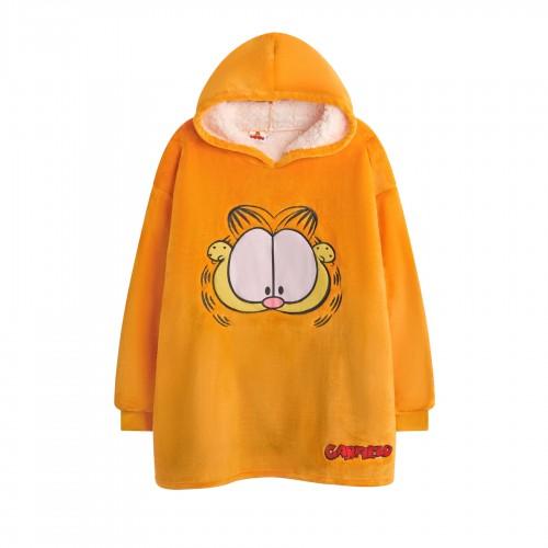 Garfield Childrens/Kids Face Hoodie Blanket