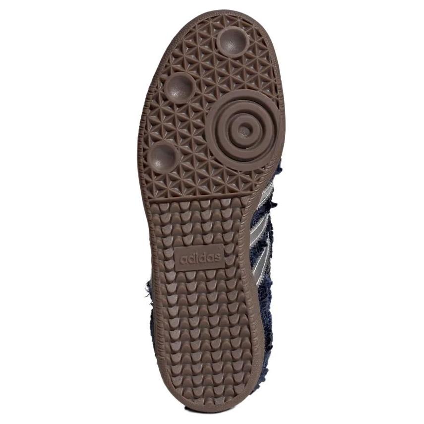 adidas Caroline Hu x Samba OG Satin Pack - Dark Blue Men Sneakers Silver-Metallic Chalk-White JP9282