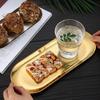 RVS Serveerschaal Scandinavische Ovalen Schaal voor Dessert BBQ Voedselveilig Gerecht voor Keuken Restaurant Huisdecoratie