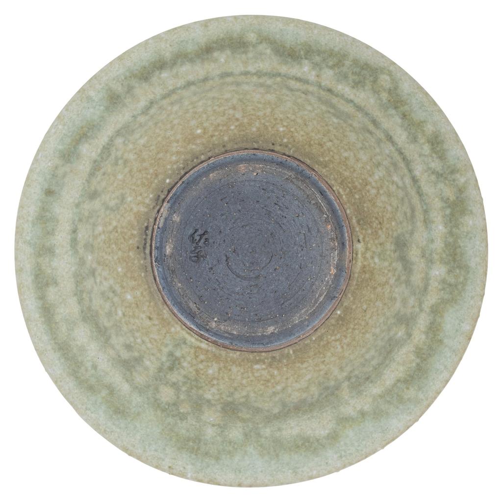 Marui Seito Shigaraki Ware Hechimon Bowl, Small, Diameter 13cm, Jade Kiln-Changed, Blue, MR-3-4263