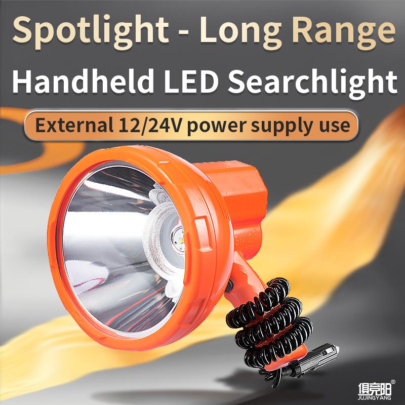 100W LED Searchlight Waterproof Portable Flashlight 12V Car Light Outdoor Work Light Hunting