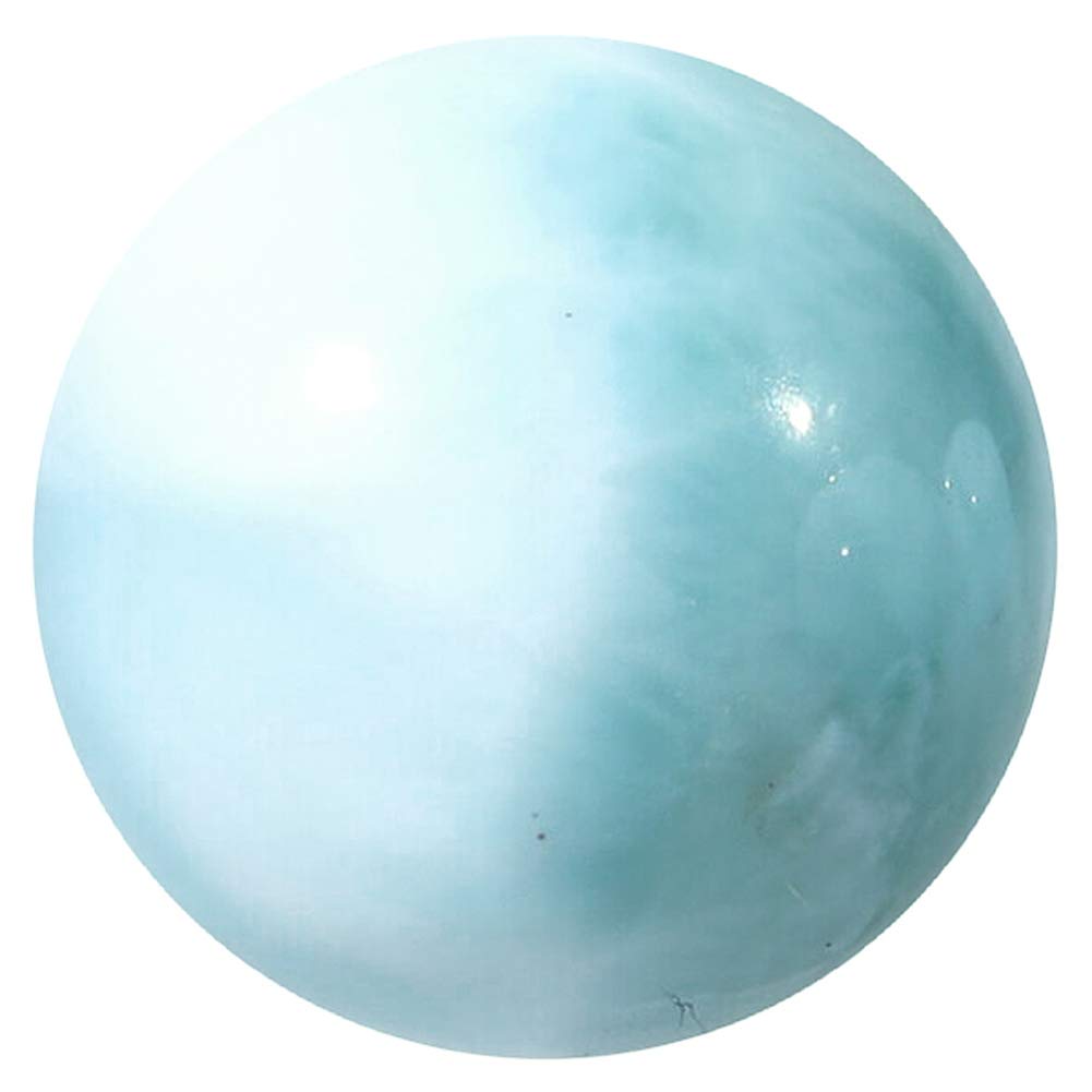 

Shinjuku Gin no Kura Larimar Round No with Natural Power Healing Polished Raw Mineral Bead, Approx. 12.5mm, Hole, Pouch, Stone, Stone, Stone, Love,