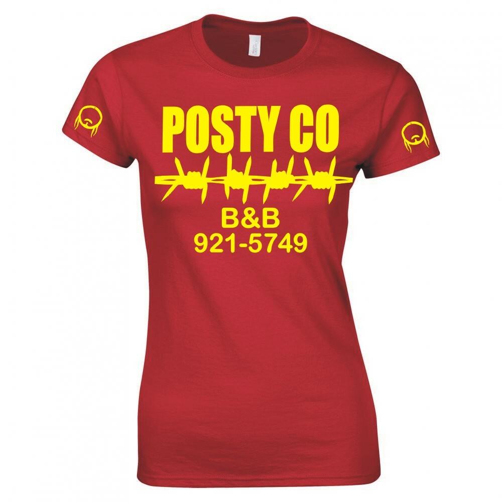 Post Malone Posty Co Logo Ladies Skinny Fit TShirt S