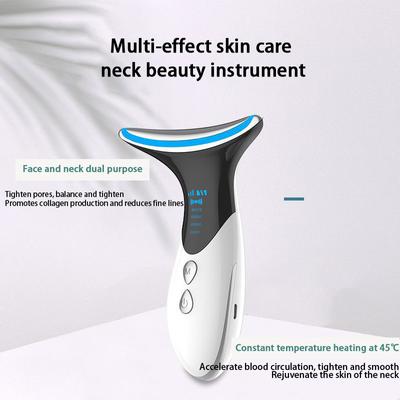 Microcurrent Face Neck Beauty Device LED Photon Firming Rejuvenation Anti Wrinkle Thin Double Chin Skin Care Facial Massager