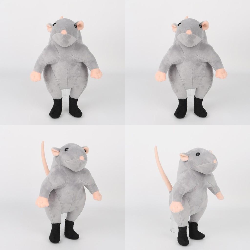 Shoes Wearing A Muscular Rat Dance Plush Toys For Daily Gift With Childrens