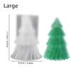 Silikonová forma na svíčku Vánoční strom z cedru pro DIY aromaterapii a sváteční dekoraci