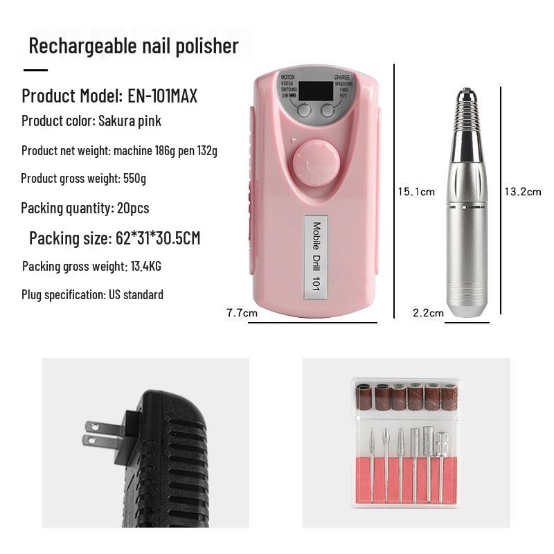 

Rechargeable Electric Nail Polisher & Remover for Salons
